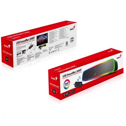 Колонка саундбар Genius USB Soundbar 200 BT Колонка саундбар Genius USB Soundbar 200 BT