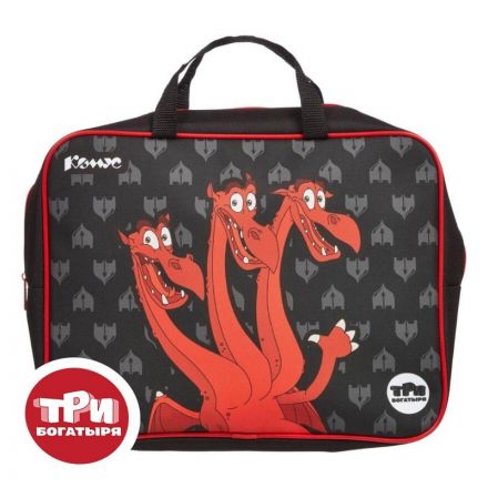 Папка для тетрадей КОМУС Три богатыря Горыныч,А4 на мол,ткань,75мм,ПМД-4-20 Папка для тетрадей КОМУС Три богатыря Горыныч,А4 на мол,ткань,75мм,ПМД-4-20