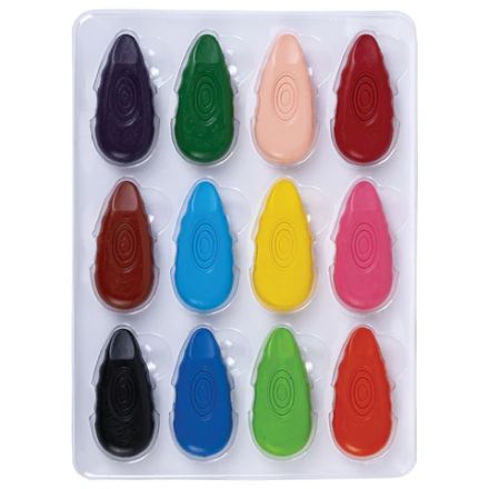 Восковые мелки фигурные BRAUBERG KIDS "Капельки", 12 цветов, 273094 Восковые мелки фигурные BRAUBERG KIDS "Капельки", 12 цветов, 273094