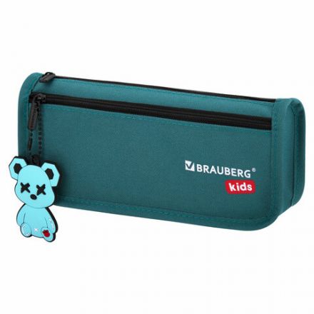 Пенал мягкий BRAUBERG KIDS, 2 отделения, полиэстер, "Cool bear", 22x10x6 см, 273554 Пенал мягкий BRAUBERG KIDS, 2 отделения, полиэстер, "Cool bear", 22x10x6 см, 273554