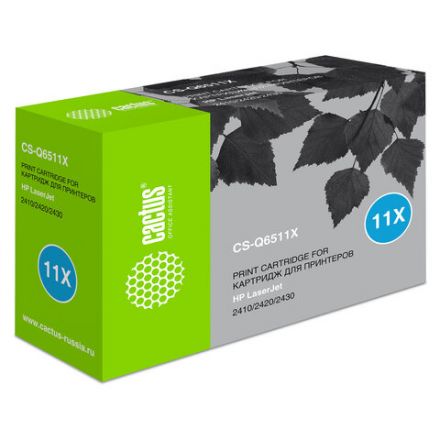 Картридж лазерный CACTUS (CS-Q6511X) для HP LaserJet 2410/2420/2430, ресурс 12000 стр. Картридж лазерный CACTUS (CS-Q6511X) для HP LaserJet 2410/2420/2430, ресурс 12000 стр.