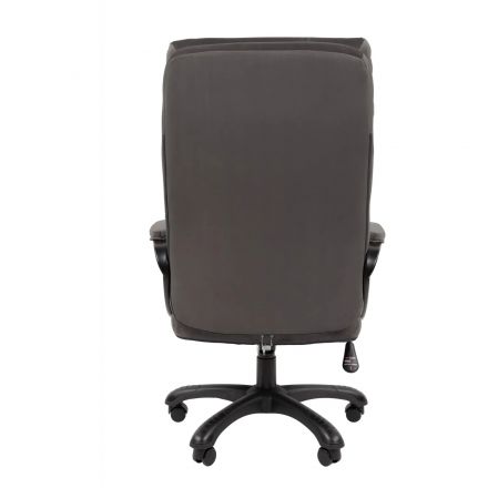 Кресло VT_Chairman Home 505 Россия ткань Т-55 серый (черный пластик)
