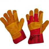 Перчатки защитные ДИГГЕР спилковые комбинированн усиленные желтые
