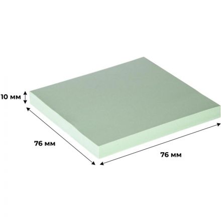 Стикеры Attache 76x76 мм пастельные салатовые (1 блок, 100 листов)