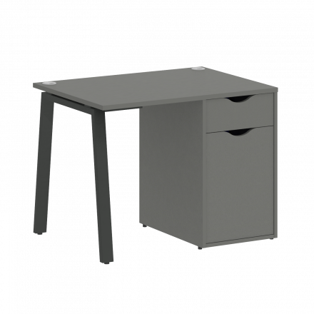 Home Office Стол письменный VR.SP-3-98.1.A Металлик/Антрацит металл 980*720*750