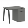 Home Office Стол письменный VR.SP-3-98.1.A Металлик/Антрацит металл 980*720*750