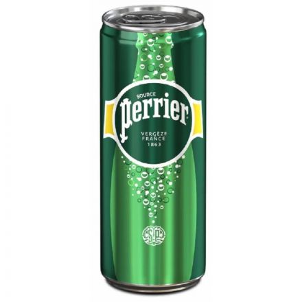 Вода минеральная Perrier природ столов пит газ ЖБ 0,33 л