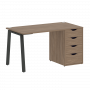 Home Office Стол письменный VR.SP-3-138.4.A Дуб аризона/Антрацит металл 1380*720*750