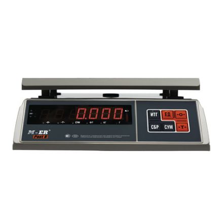 Весы фасовочные MERTECH M-ER 326AFU-3.01, LCD (0,01-3 кг), дискретность 1 г, платформа 255x205 мм, 3058 Весы фасовочные MERTECH M-ER 326AFU-3.01, LCD (0,01-3 кг), дискретность 1 г, платформа 255x205 мм, 3058