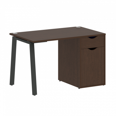 Home Office Стол письменный VR.SP-3-118.1.A Венге/Антрацит металл 1180*720*750