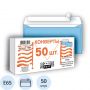 Конверт Packpost E65 90 г/кв.м голубой стрип (50 штук в упаковке)