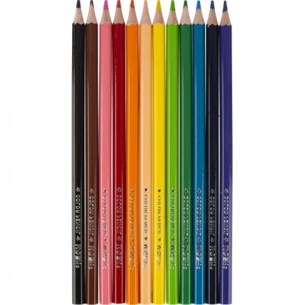 Карандаши цветные M&G   деревянные шестигранные, 12 цв в наборе