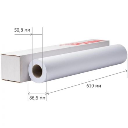 Бумага широкоформатная Сoated Univ. 90г 610ммх30м 50,8мм