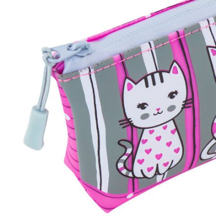 Пенал-косметичка BRAUBERG треугольный, мягкий, "Kittens", 22х3х8 см, 229255 Пенал-косметичка BRAUBERG треугольный, мягкий, "Kittens", 22х3х8 см, 229255