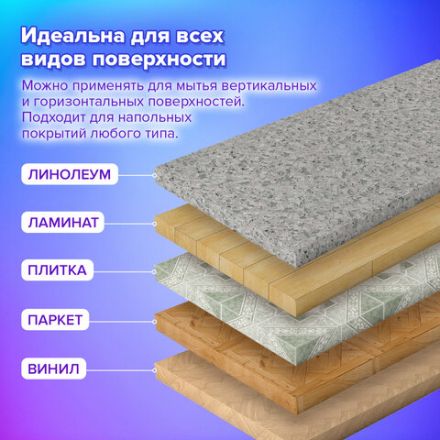 Насадки МОП для швабры (кармашки с 1-й стороны) КОМПЛЕКТ 2 шт., микрофибра, 33х12,5 см, LAIMA, 608143