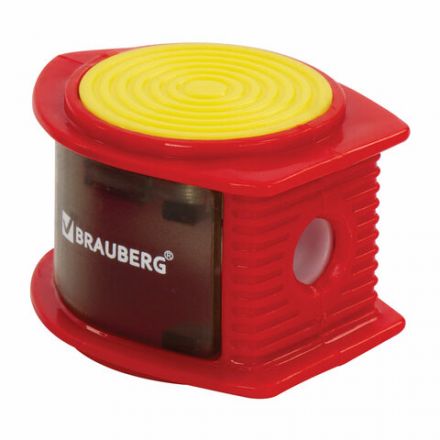 Точилка BRAUBERG "Flash", с контейнером, пластиковая, корпус ассорти, 228472 Точилка BRAUBERG "Flash", с контейнером, пластиковая, корпус ассорти, 228472