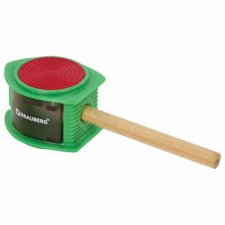 Точилка BRAUBERG "Flash", с контейнером, пластиковая, корпус ассорти, 228472 Точилка BRAUBERG "Flash", с контейнером, пластиковая, корпус ассорти, 228472