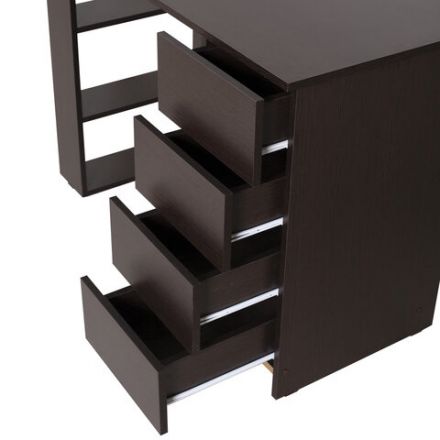 Стол письменный/компьютерный BRABIX "Scandi CD-016", 1100х500х750мм, 4 ящика, венге, 641893, ЦБ013707-3 Стол письменный/компьютерный BRABIX "Scandi CD-016", 1100х500х750мм, 4 ящика, венге, 641893, ЦБ013707-3