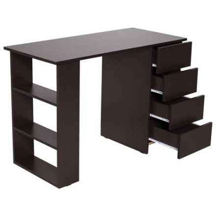 Стол письменный/компьютерный BRABIX "Scandi CD-016", 1100х500х750мм, 4 ящика, венге, 641893, ЦБ013707-3 Стол письменный/компьютерный BRABIX "Scandi CD-016", 1100х500х750мм, 4 ящика, венге, 641893, ЦБ013707-3