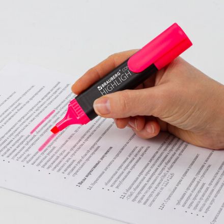 Текстовыделитель BRAUBERG "Contract", РОЗОВЫЙ, линия 1-5 мм, 150392 Текстовыделитель BRAUBERG "Contract", РОЗОВЫЙ, линия 1-5 мм, 150392