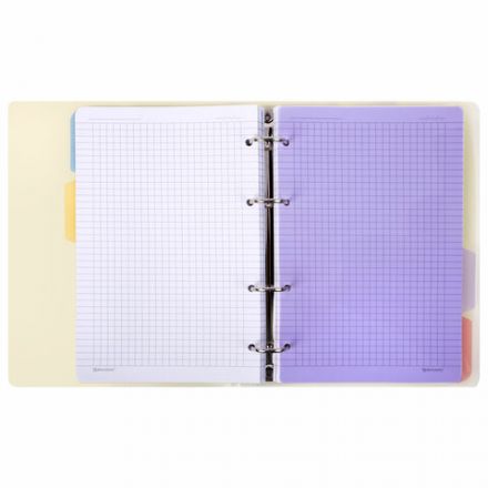 Тетрадь на кольцах А5 175х220 мм, 120 л., пластик с блестками, с резинкой и разделителями, BRAUBERG, Желтый, 404631
