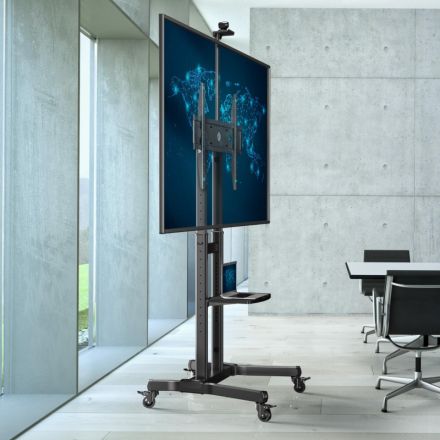 Стойка Onkron для телевизора с кронштейном 50-90, мобильная, черн TS1891 Стойка Onkron для телевизора с кронштейном 50-90, мобильная, черн TS1891