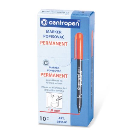 Маркер перманентный CENTROPEN 2846, КРАСНЫЙ, тонкий наконечник, 1 мм, 6 2846 9404 Маркер перманентный CENTROPEN 2846, КРАСНЫЙ, тонкий наконечник, 1 мм, 6 2846 9404