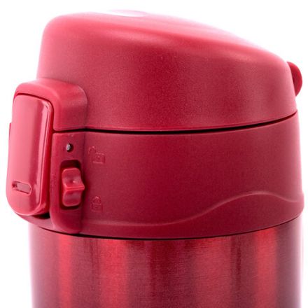 Термокружка 470 мл из нержавеющей стали SUS304, взрывной тёмно-красный металлик, LAIMA, 608822