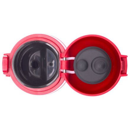 Термокружка 470 мл из нержавеющей стали SUS304, взрывной тёмно-красный металлик, LAIMA, 608822