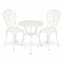 Комплект Secret de Maison Романс/Romance (стол+2 стула) алюминиевый сплав, D60/H67, 53х41х89см, античный белый