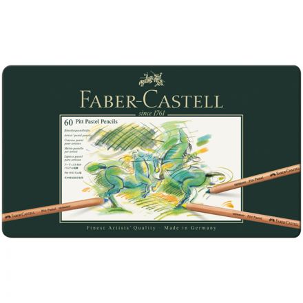 Пастельные карандаши Faber-Castell "Pitt Pastel", 60цв., метал. коробка