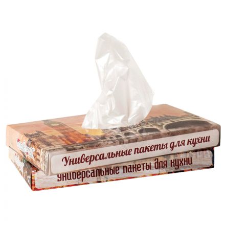 Пакет фасовочный для продуктов в боксе 24Х37см 16 мкм, 100шт/уп Пакет фасовочный для продуктов в боксе 24Х37см 16 мкм, 100шт/уп