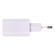 Зарядное устройство быстрое сетевое (220В) SONNEN, порты USB+Type-C, QC 3.0, 3 А, белое, 455505