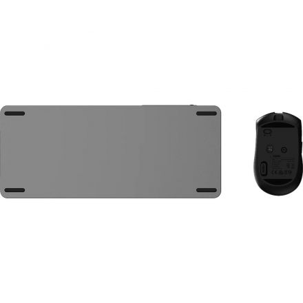Набор клавиатура+мышь RAPOO беспроводная 9050S, цв. Dark Grey