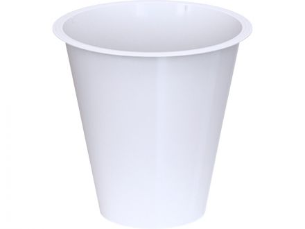 Контейнер п/п 0,33л. круглый, под запайку, с белой крышкой цв. белый Контейнер п/п 0,33л. круглый, под запайку, с белой крышкой цв. белый