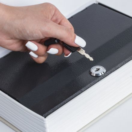 Сейф-книга "ФИНАНСИСТ", 60х170х240 мм, ключевой замок, BRAUBERG, 291057