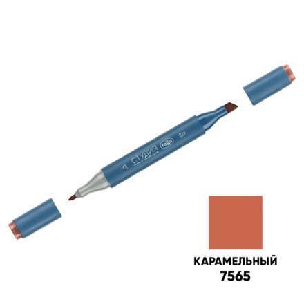 Маркер двусторонний для скетчинга Гамма "Студия", карамельный, корпус трехгранный, пулевид./клиновид. наконечники