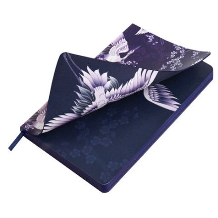 Ежедневник недатированный А5 (138х213 мм), BRAUBERG VISTA, под кожу, гибкий, 136 л., "Cranes", 112025 Ежедневник недатированный А5 (138х213 мм), BRAUBERG VISTA, под кожу, гибкий, 136 л., "Cranes", 112025