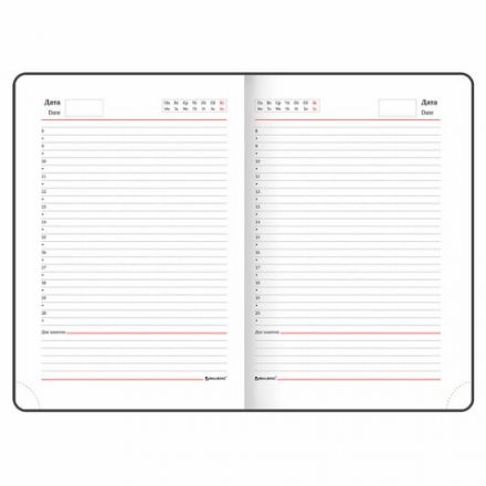 Ежедневник недатированный А5 (138х213 мм), BRAUBERG VISTA, под кожу, гибкий, 136 л., "Cranes", 112025 Ежедневник недатированный А5 (138х213 мм), BRAUBERG VISTA, под кожу, гибкий, 136 л., "Cranes", 112025