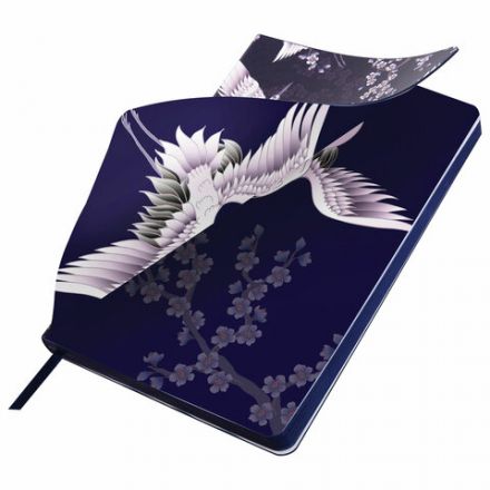 Ежедневник недатированный А5 (138х213 мм), BRAUBERG VISTA, под кожу, гибкий, 136 л., "Cranes", 112025 Ежедневник недатированный А5 (138х213 мм), BRAUBERG VISTA, под кожу, гибкий, 136 л., "Cranes", 112025