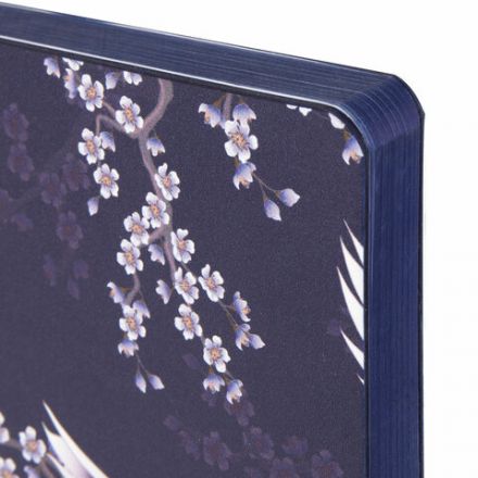 Ежедневник недатированный А5 (138х213 мм), BRAUBERG VISTA, под кожу, гибкий, 136 л., "Cranes", 112025 Ежедневник недатированный А5 (138х213 мм), BRAUBERG VISTA, под кожу, гибкий, 136 л., "Cranes", 112025