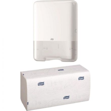 Полотенца бумажные д/держ.Tork Н3 Advanced ZZ 2сл.200л20шт/уп 290184Singlef