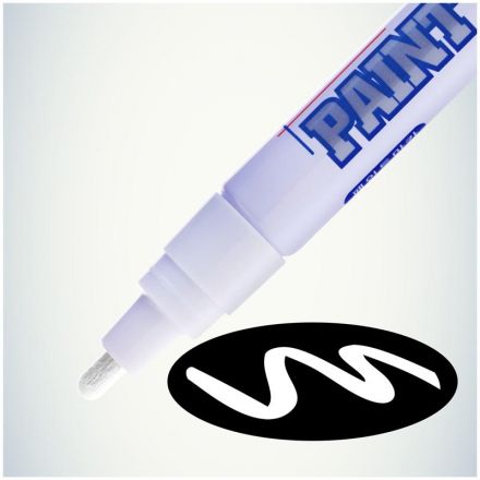 Маркер промышленный MunHwa для универсальной маркировки белый (4 мм) Маркер промышленный MunHwa для универсальной маркировки белый (4 мм)