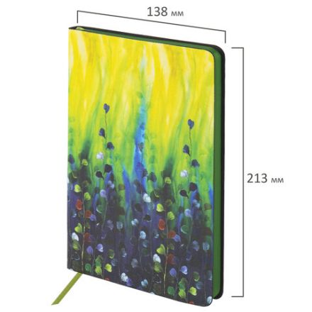 Ежедневник недатированный А5 (138х213 мм), BRAUBERG VISTA, под кожу, гибкий, 136 л., "Revival", 112030 Ежедневник недатированный А5 (138х213 мм), BRAUBERG VISTA, под кожу, гибкий, 136 л., "Revival", 112030