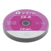 Носители информации CD-R, 52x, Intro, Shrink/10, Б0016204