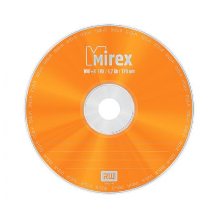 Носители информации DVD+R, 16x, Mirex, Cake/50, UL130013A1B