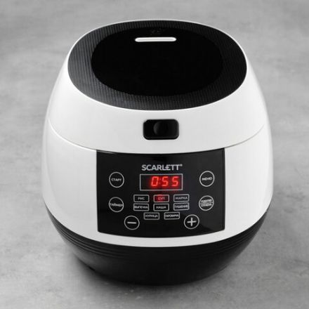 Мультиварка SCARLETT SC-MC410S26, 500 Вт, объем 3 л, 8 программ, белая/черная Мультиварка SCARLETT SC-MC410S26, 500 Вт, объем 3 л, 8 программ, белая/черная