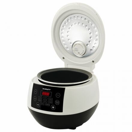 Мультиварка SCARLETT SC-MC410S26, 500 Вт, объем 3 л, 8 программ, белая/черная Мультиварка SCARLETT SC-MC410S26, 500 Вт, объем 3 л, 8 программ, белая/черная