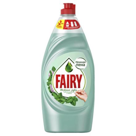 Средство для мытья посуды, 900 мл, FAIRY (Фейри) Нежные руки "Чайное дерево и мята"