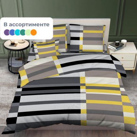 Постельное белье 1,5сп бязь 145гр/м2 цветная (нав.50х70-1шт) микс Постельное белье 1,5сп бязь 145гр/м2 цветная (нав.50х70-1шт) микс